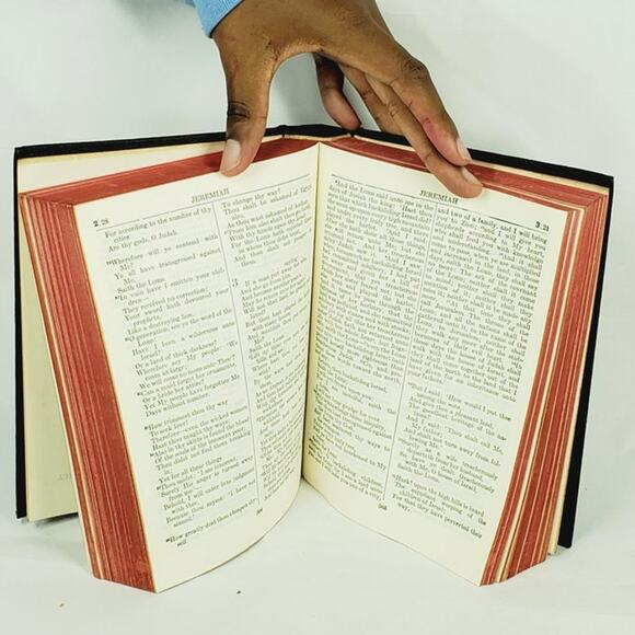 The Holy Scriptures Jewish Publication Society Bible Black with Red Edges - Picture 4 of 4